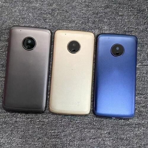 For Motorola Moto G5 Plus Battery Cover Back Housing Rear Cover Case Door+Camera Lens XT1802 XT1803 XT1805 XT1086 Replacement