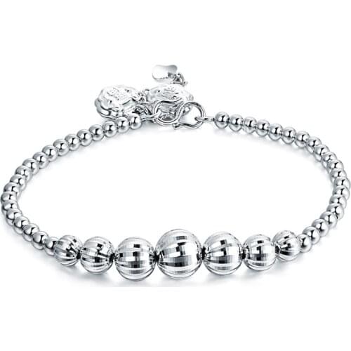 YJ00153 Female Simple Bead Small Ching Accessories LadyTemperament Sterling Silver Jewelry S925 Sterling Silver Bracelet