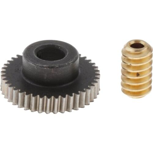 0.5 Module Brass Metal Gear Shaft And 40 Teeth Worm Gear Worm Gear Set