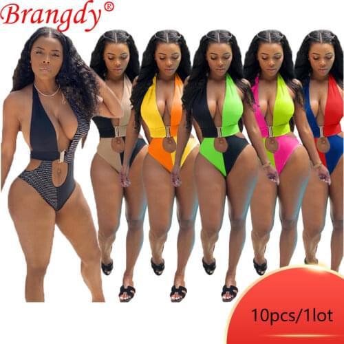 Bulk Wholesale Bikini one Piece Set Swimwear Bathing Suits Swiming Suit Women Sexy 2021 New Item Lot B6502