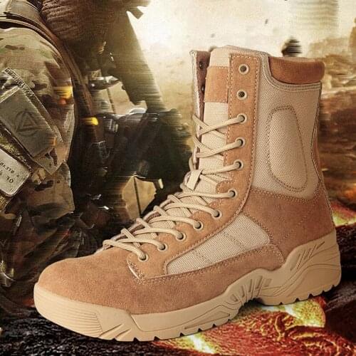 2020 Authentic cqb ultra-light military boots mens special forces as tactical-resistant hiking waterproof land desert boots