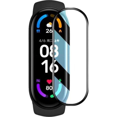 3D Curved Edge Full Soft Clear Protective Film Smartband Cover For Xiaomi Mi Band 5/6 Band6 Miband6 LCD Screen Protector Guard