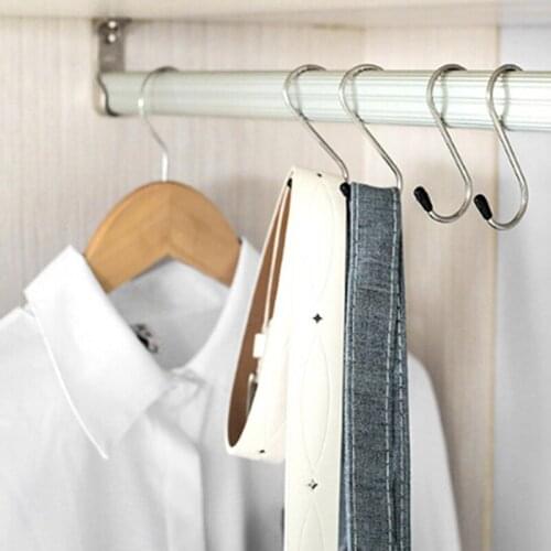 4pcs Metal S Shaped Hooks Bathroom Kitchen Hooks Stainless Steel Hook