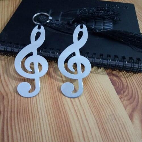 400 pcs Music Note Alloy Bookmark Novelty Ducument Book Marker Label Stationery Exquisite Gift Book mark For School/office