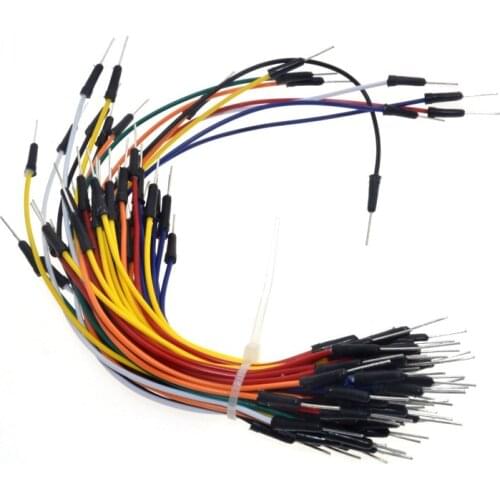 65pcs/Lot New Solderless Flexible Breadboard Jumper wires Cables Bread Plate Line