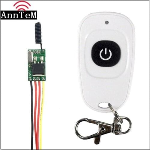 Wireless Remote Control Switch 433mhz rf Transmitter Receiver 6v 12v 24V Battery Power Mini Small Circuit Controller Module led