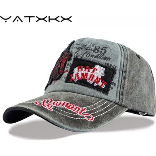 [YaTxKx] Retro Snapback Baseball Caps For Men Bone Washed Trucker Casual Outdoor Hats For Women Gorras Tone Casquette Enfant