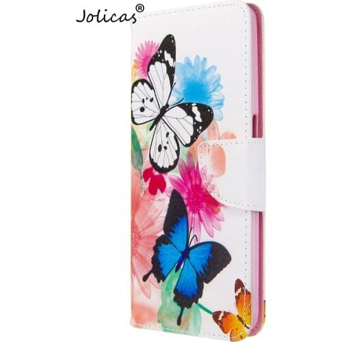 Butterfly Pouch Cases For coque Redmi K30 Pro Flip Cover Etui PU Leather Flip Wallet Phone Pouch Movil Xiaomi Redmi capa K30