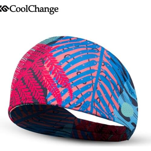 CoolChange Cycling Bandanas Outdoor Sport Gym Bike Headband Yoga Running Riding Fitness Bicycle Elastic Head Scarf For Women Men