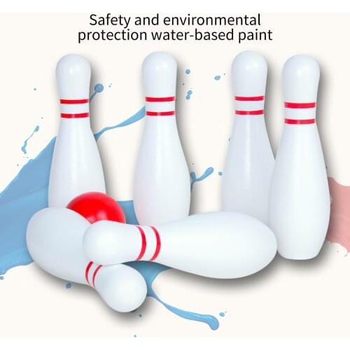 Kids Sports Bowling Toy Set Bowling Ball Children Outdoor Indoor Play Parent-child Sport Game Toys Wooden Skittles Toy