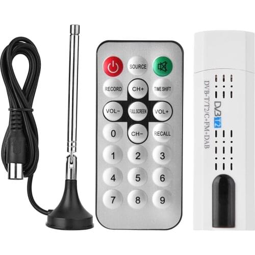 DVB-T2 Digital USB TV Stick Tuner Satellite Receiver DVB T2 USB 2.0 TV Receiver Support DVB-T DVB-C FM DAB
