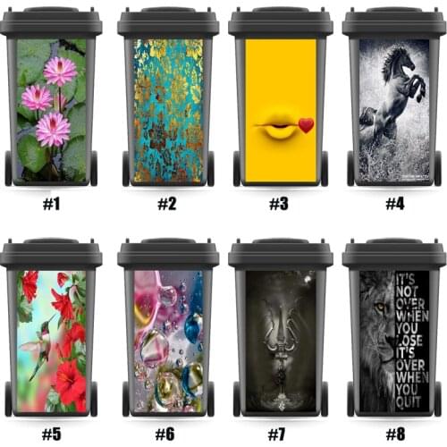 Hot DIY Rubbish Bin Sticker Wallpaper Mural Wall Stickers Home Decor Kitchen Accessorry Decals Renew Sticker Festival Gift