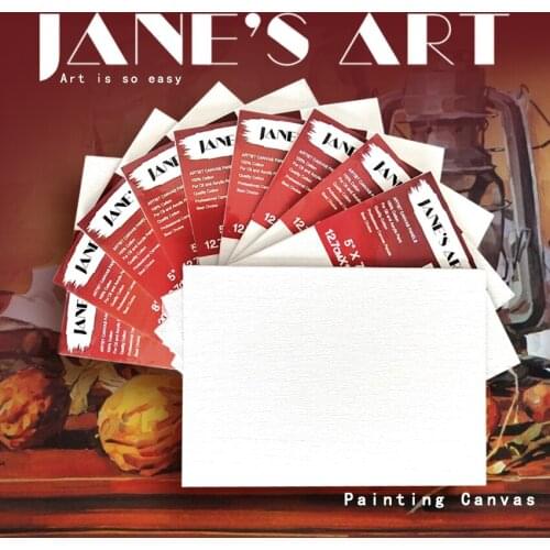 Canvas Board For Painting 9x12Inch (24x30cm) 10Pack100%Cotton Janes Art Canvas Panel Great for Students to Professional Artists