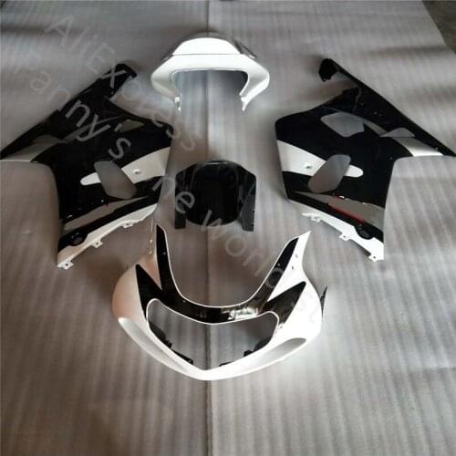 Custom fairings kit for Suzuki K1 GSXR750 2001 2002 2003 GSXR600 01-03 GSXR 600 750 black white fairing body
