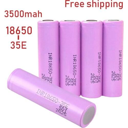 1-20PCS Actual capacity original power 18650 lithium battery 3500mAh 3.7v 25A high power INR18650 for electrical tools