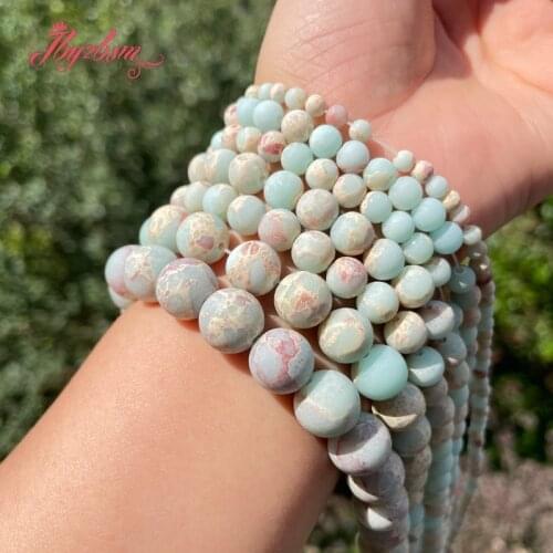 4/6/8/10mm Frost Matte Round Snakeskin ShouShan Jaspers Stone Beads For DIY Necklace Bracelet Jewelry Making 15" Free Shipping