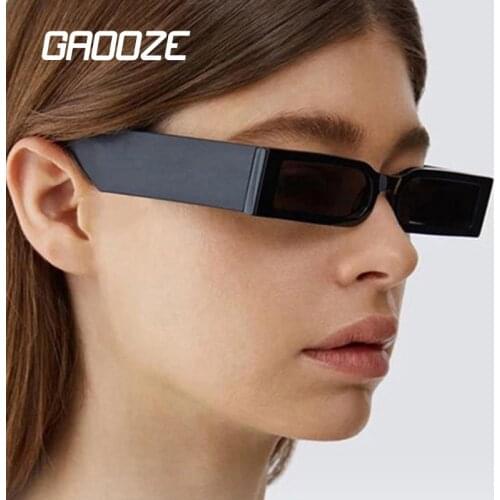 GAOOZE 2021 NEW Retro Small Frame Rectangle Sunglasses Women Vintage Designer Sun Glasses Shades for Women zonnebril dames YJ042