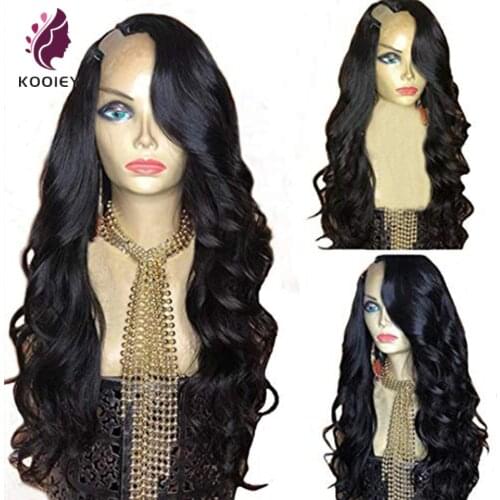 Body Wave Human Hair U Part Wigs For Women Peruvian Hair 2"x4" U Part Wigs Glueless Remy Left/Right/Middle U Shape Wigs
