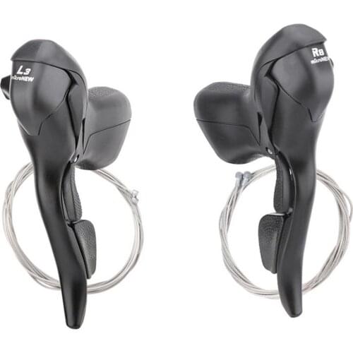 Road Bike Shifter 7/8/9 Speed Shifter Dual Control Lever Roadbike Shifter Lever Derailleur Compatible With Shimano 7s 8s 9s 10s