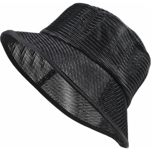 Full Mesh Oversize Panama Hat Cap Big Head Man Outdoor Fishing Sun Hat Lady Beach Plus Size Bucket Hat 58cm 60cm 62cm