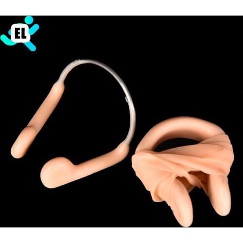 Swimming Durable No-skid Soft Silicone Steel Wire Nose Clip For Swimming Diving Water Sports