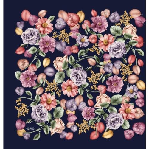 REYYAN SILK TEXTURED OYALIK WRITING-15302-RENK-14