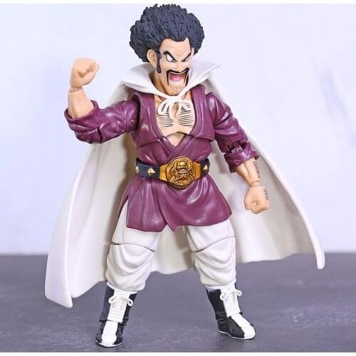 SHF Hercule Mr. Satan Action Figure DBZ Mark Kakarotto Friend PVC Decoration Gifts for Kids