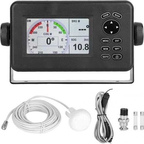 HP-528A Class B AIS Transponder Combo GPS 4.3in Color LCD Marine GPS Navigator Navigation Alarm Locator GPS Built-in