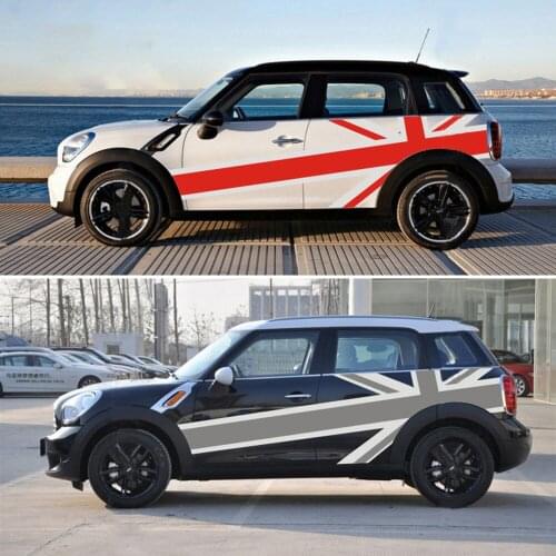 Universal Car Side Door Waist Sticker Decals Decoration For BMW MINI Cooper Countryman Paceman R56 R55 R60 F56 F60 Accessories