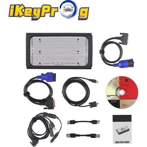INLINE 6 Data Link Adapter Insite V7.62 Data Link Adaptor Heavy Duty Truck Diagnostic Tool Diesel Truck Scanner