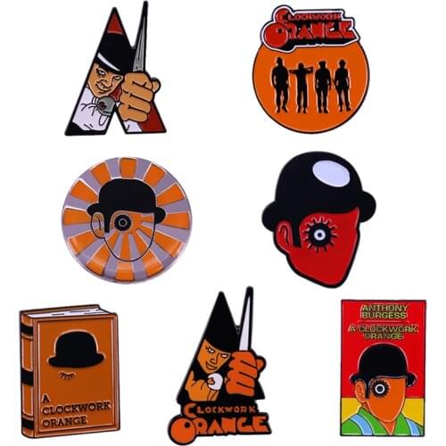 A Clockwork Orange Enamel Pin Ultra Violence Droog Alex Badge Stanley Kubrick Counter-culture Movie Fans Wonderful Accessory