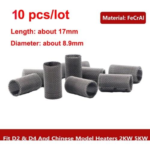 10pcs/lot FeCrAl 1-8KW Car Heater Burner Combustion Chamber Strainers Filters 252069100102 For Eberspacher Airtronic D2 D4 D4S
