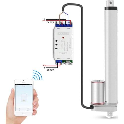 12V 24V DC Wifi Remotor Control Electric Linear actuator With Bracket 500mm-900mm Stroke For Door Window Opener
