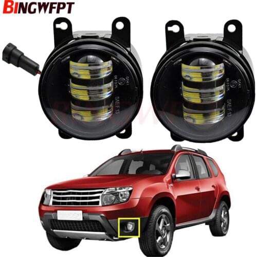 2PCS Car H11 LED Fog Lamp headlight 12V For Renault Duster Closed Off-Road Vehicle 2012 2013 2014 2015