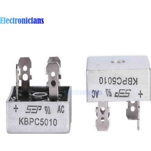 2PCS KBPC5010 Diode Bridge Rectifier Diode 50A 1000V KBPC 5010 Power Rectifier Diode Electronic Componentes
