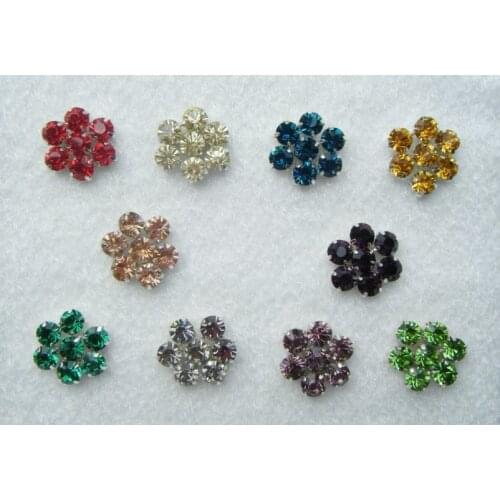 200pcs/lot 8mm Mixed Colors Sew On GLASS Rhinestone With Silver Claw Setting, sewonRhinestones,DIY decorations