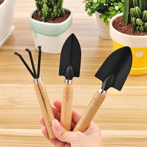 3PCS/Set Mini Garden Shovels Claw Tool With Wooden Handles DIY Garden Hand Tools For Limited Areas Flower Pots Garden Tools