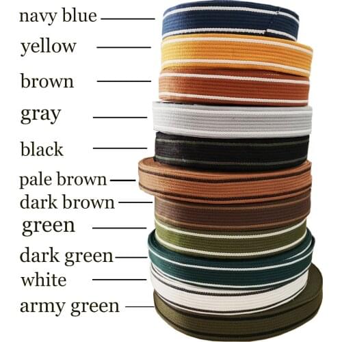 3 Yards 38mm Canvas Ribbon Belt Bag Webbing Nylon Webbing Cotton Webbing Striped Bag Strapping Bag Purse Straps