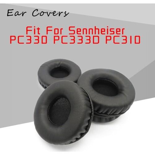 Ear Pads For Sennheiser PC333D Headphone Earpads Replacement Headset Ear Pad PU Leather Sponge Foam