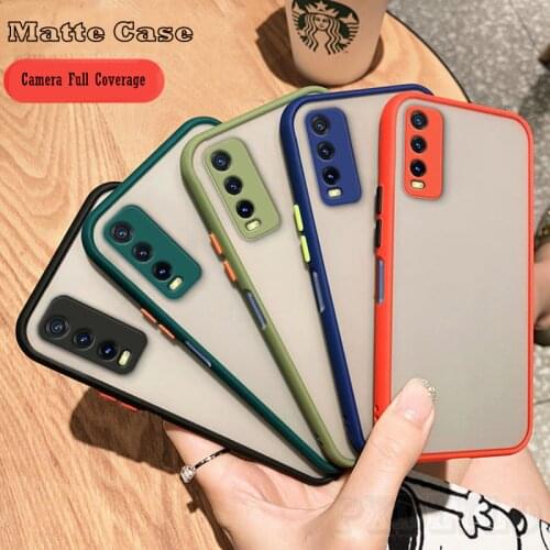 Translucent Matte Case For Vivo V17 RU V20 SE V21 Y91C Y93 Y95 Y17 Y19 Y20 Neo S1 X50 Pro X60 Camera Full Coverage Bumper Shell