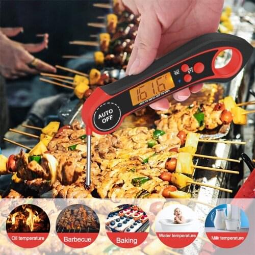 Digital Meat Thermometers For Cooking Grilling Waterproof Instant Read Food Thermometer For Meat Deep Frying Baking Barbecue