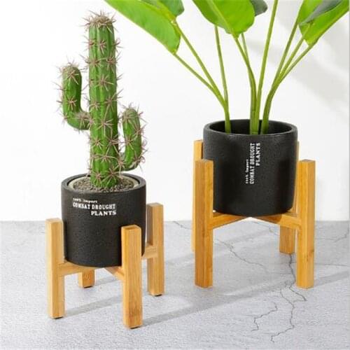Bonsai Holder Flower Pot Rack Strong Standing Home Garden Wood Shelf Planter Pot Trays Indoor Display Plant Stand