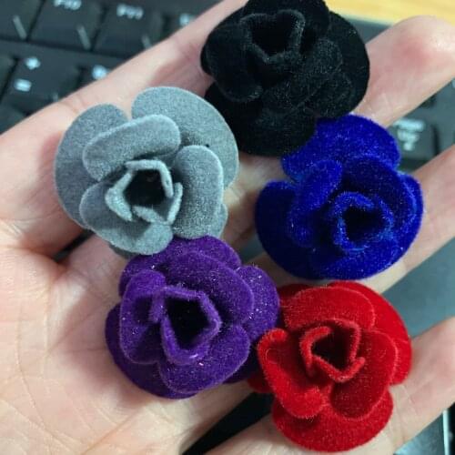 Elegant Mix Color Rose Flower Boutonni Brooch for Men Cute Blossom Collar Pins Suit Cloth Accessories Alloy Brooch Pin Jewelry