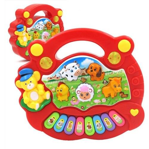 Electronic Instrument Kids Educational Toys for Children Developmental Early Learning Music Piano Animal Farm Baby Piano Gifts