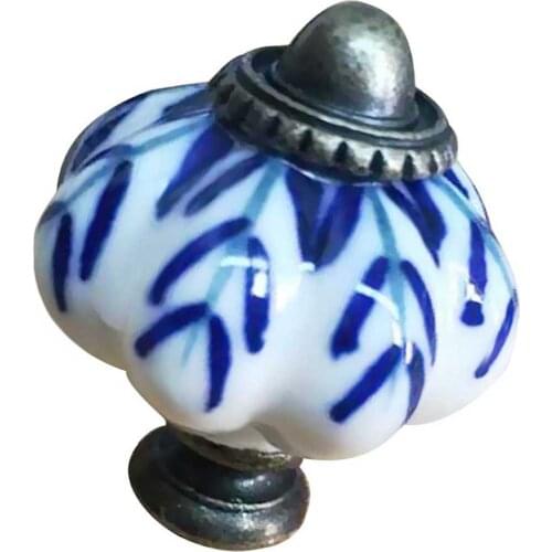 1 Piece Ceramic Pottery Door Pull Handles For Furniture, Kitchen Cabinet Handles