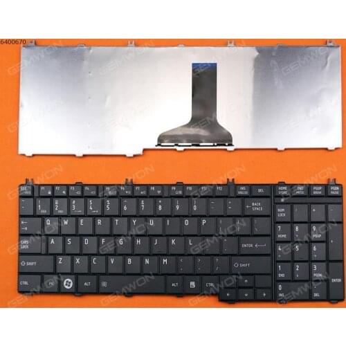 US Version New laptop notebook computer keyboard replacement for TOSHIBA Satellite C650 C660 L650 L670 BLACK