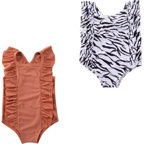 Infant Baby Girl Swimsuit Swimwear Swimming Bikini Bathing Suit Top 1-6Y