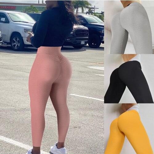 KIWI RATA Womens Ruched Butt Lifting High Waist Yoga Pants Tummy Control Stretchy Workout Leggings Textured Booty Tights