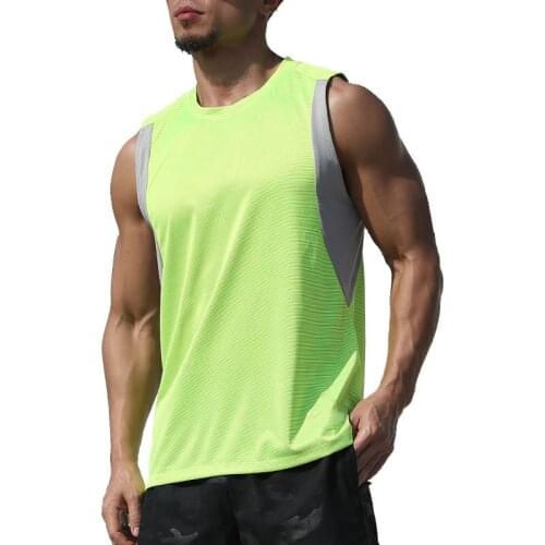 Summer New Quick Dry Men 's Sports Vest Fitness Basketball Training Loose Running Workout Exercise Shirts Tops Patchwork Vest