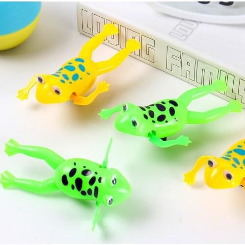 Swimming Frogs Relax Clockwork Frog Toy Battery Operated Pool Baby Toy Wind Up Toy For Kids